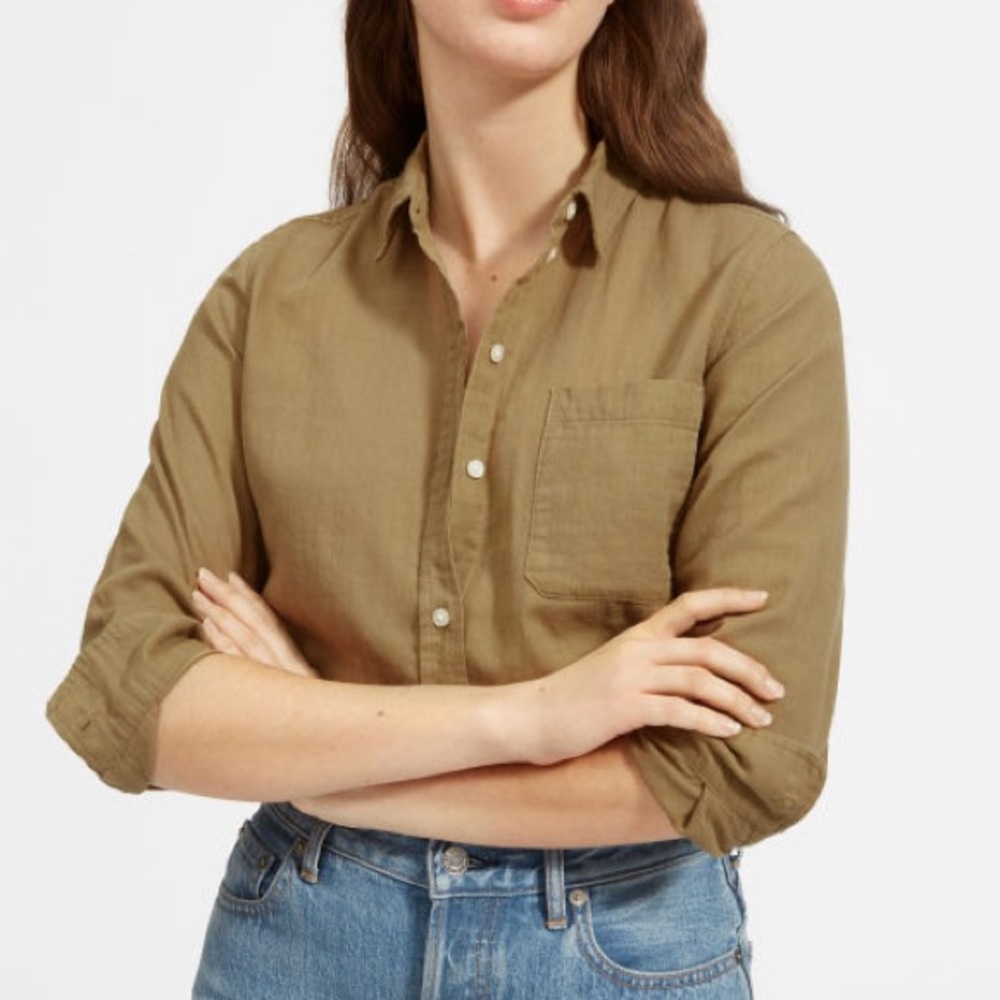 Everlane shrunken cotton shirt